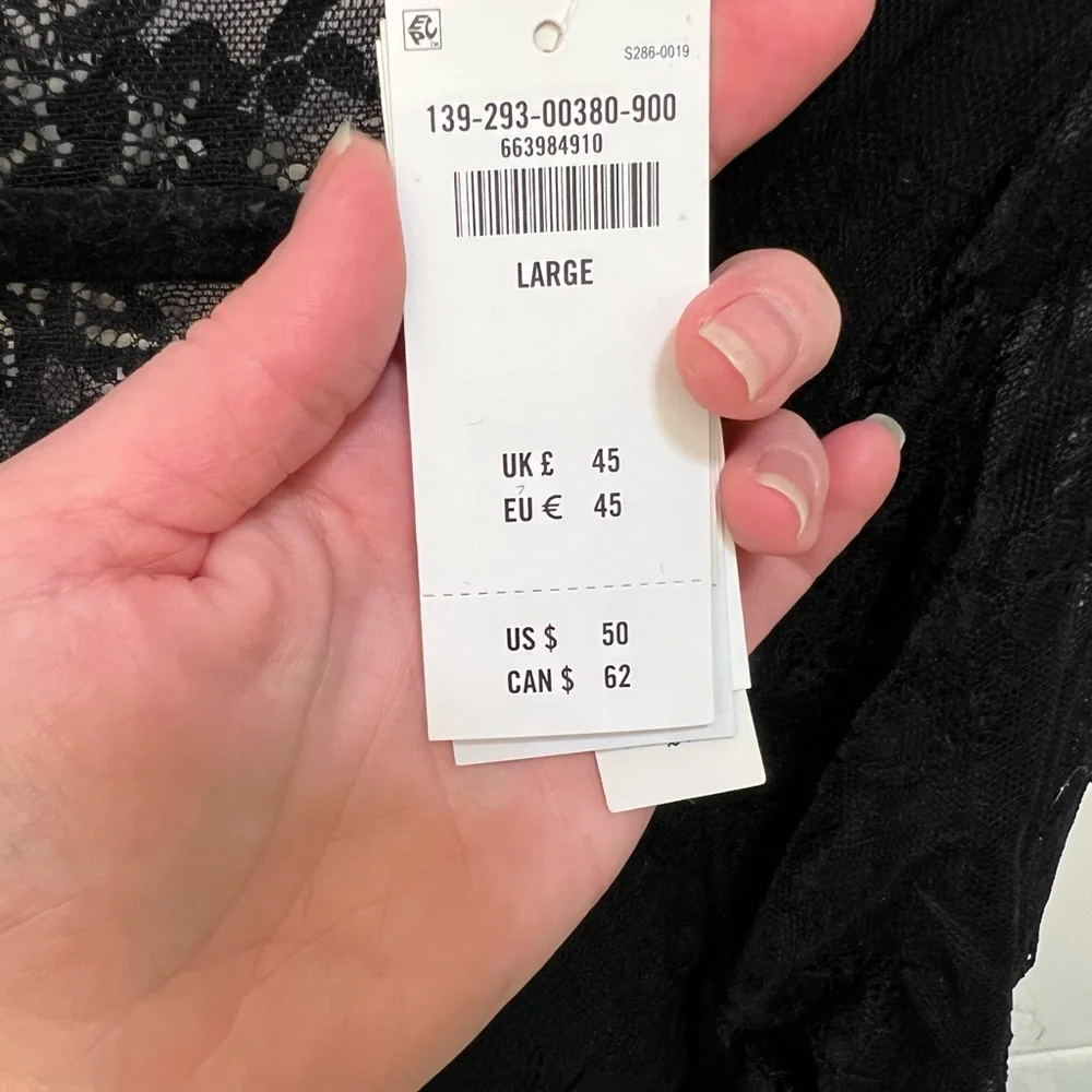 Abercrombie & Fitch Black Lace Top - Picture 3 of 5